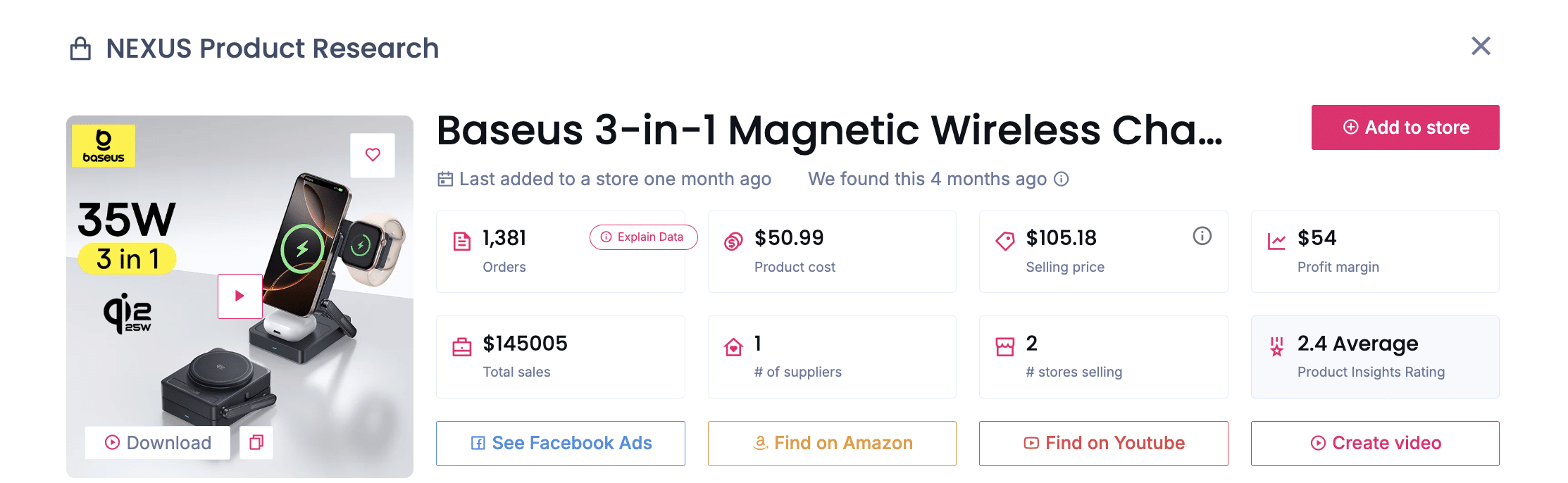 Magnetic phone chargers